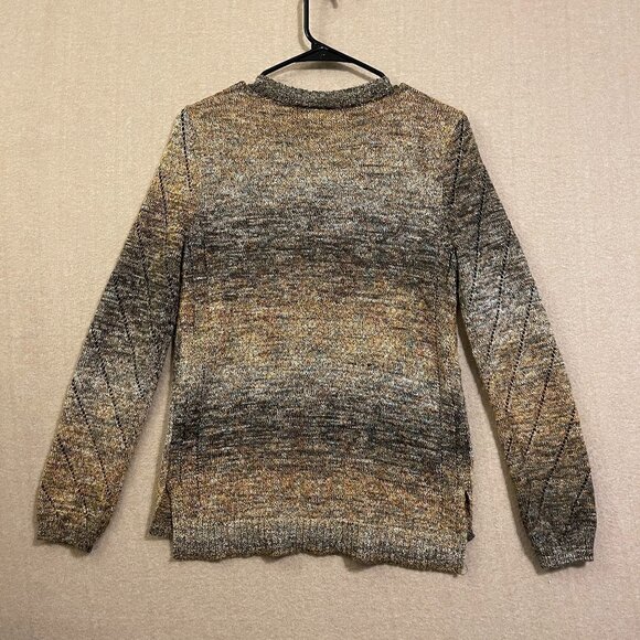 Dressbarn Sweater Women's Small Browns Cardigan Long Sleeve - Picture 8 of 12